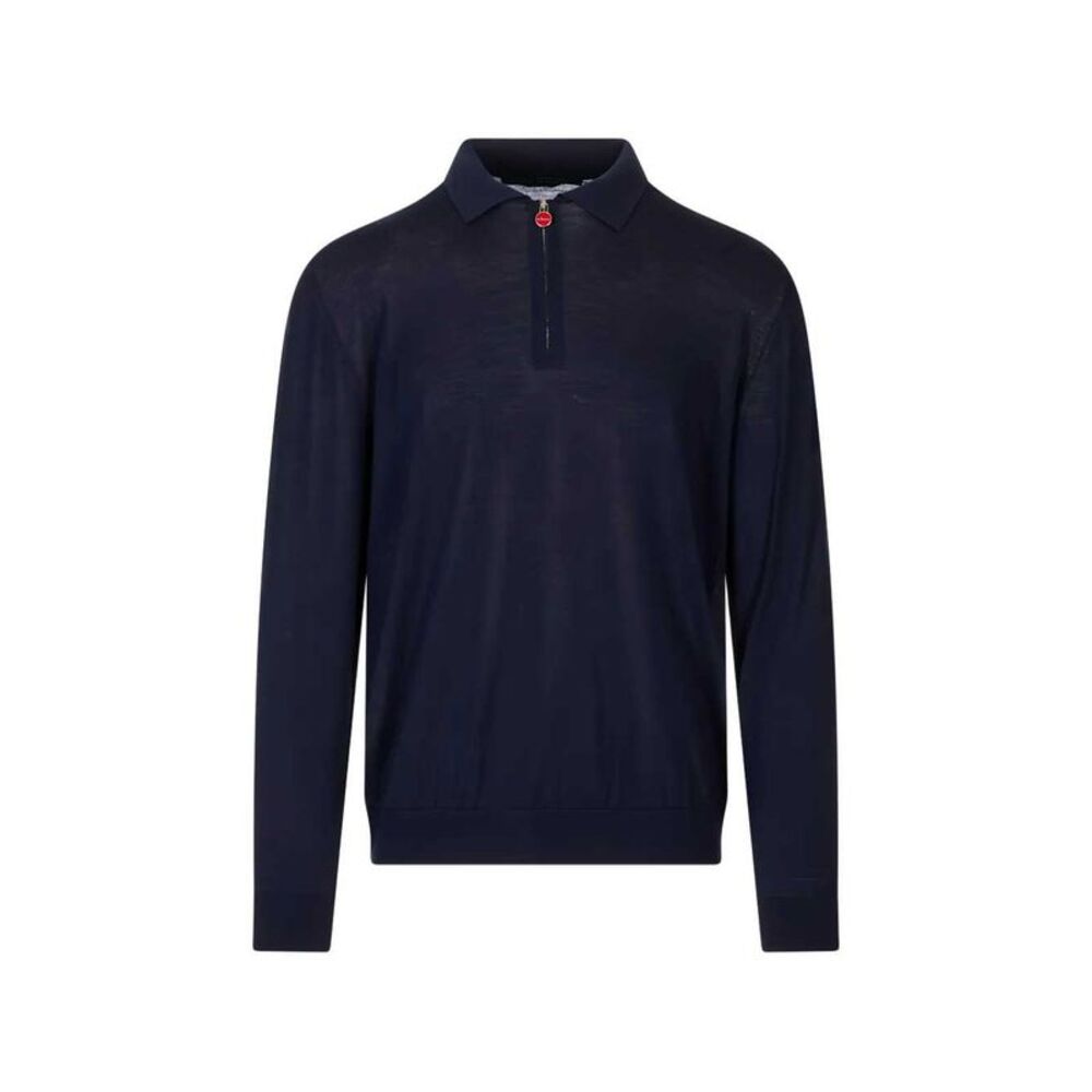 Kiton Men Zip-Neck Polo Sweater